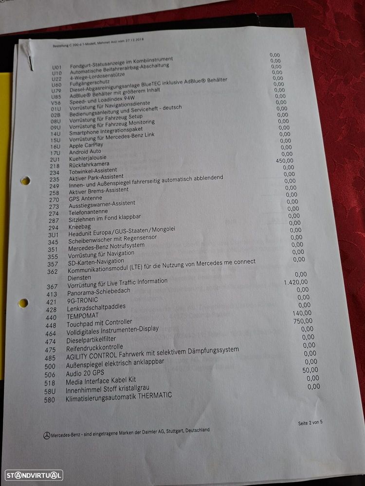 Mercedes-Benz C 200 d Station 9G-TRONIC Avantgarde - 31