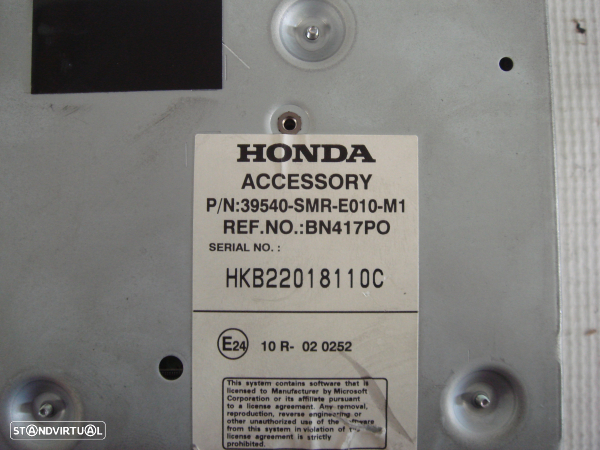 Leitor De Dvd Honda Civic Viii Hatchback (Fn, Fk) - 3