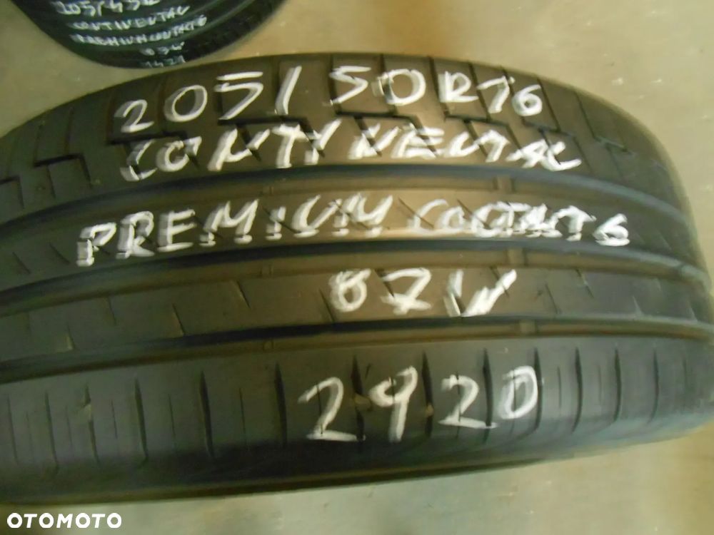 OPONA POJEDYNKA 205/50R16 CONTINENTAL PREMIUM COMNTACT 6 DOT 2920 7.9MM - 1
