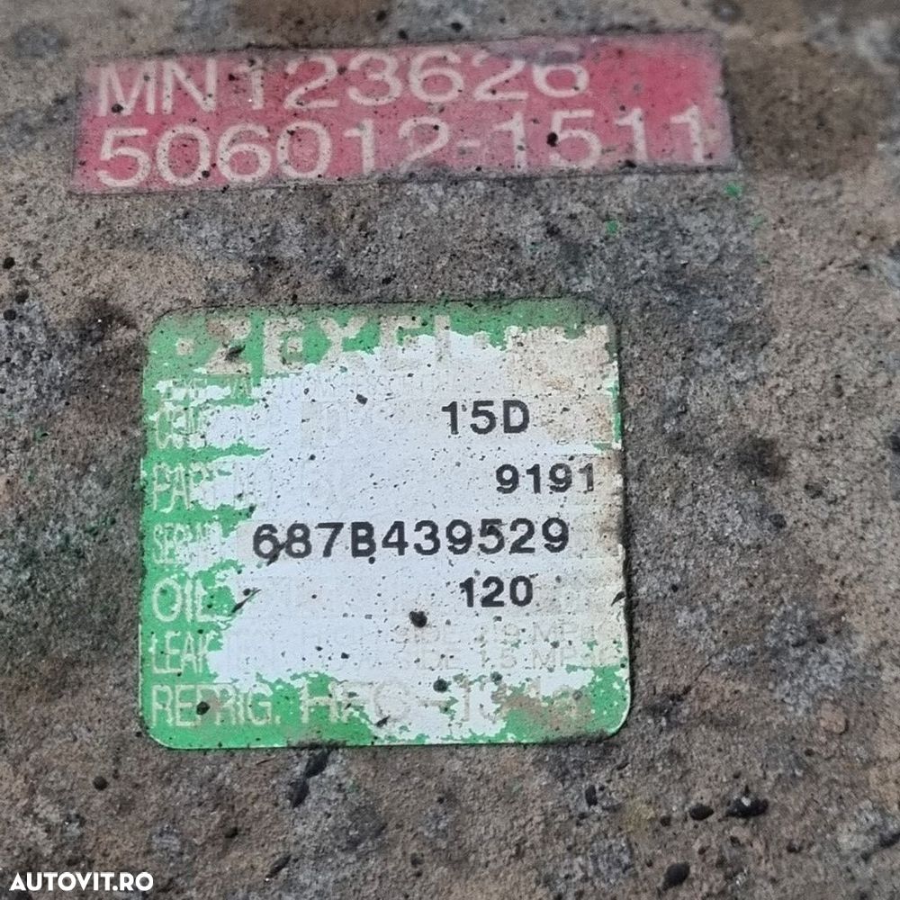 Compresor clima Mitsubishi L200 2.5 Diesel 2006 - 2010 136CP 4D56 (1419) Diesel 687B439529 - 5