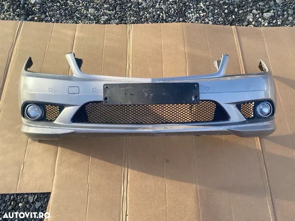 Bară față completă Mercedes w204 pachet AMG model cu senzori parcare 6 - 1