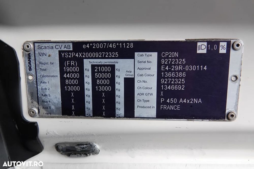 Scania P 450 / RETARDER / SISTEM HIDRAULIC / CABINĂ JOSĂ - 39