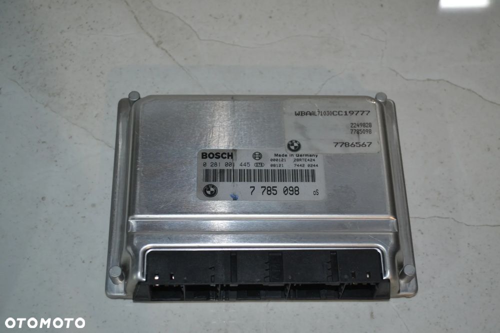BMW 3 E46 2,0D M47 KOMPUTER STEROWNIK SILNIKA 7785098 0281001445 - 1