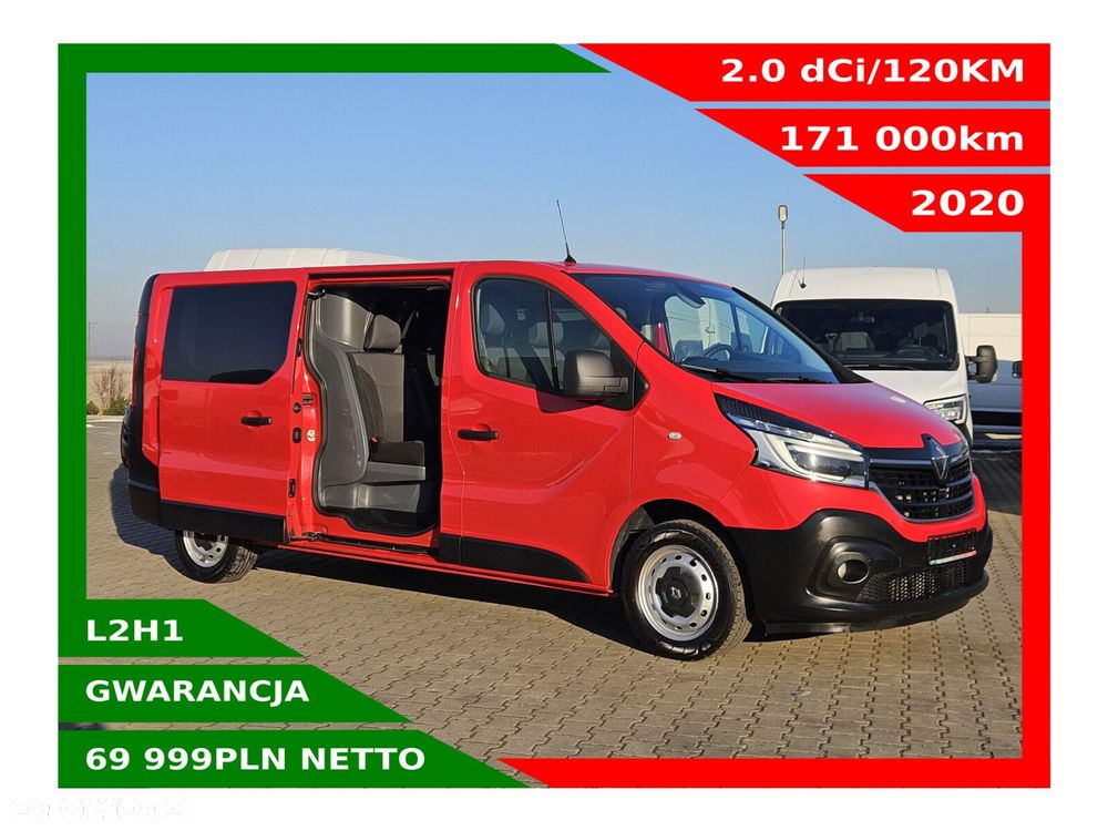 Renault Trafic L2H1 *69999zł NETTO* Brygadówka 6 osób 2.0dCi/120KM - 1