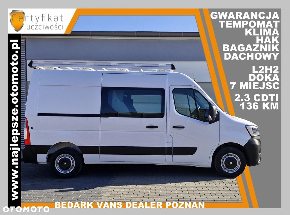 Opel Movano, 2019 XI, L2H2, BRYGADÓWKA, 7 miejsc, DOKA, tempomat, hak, klima