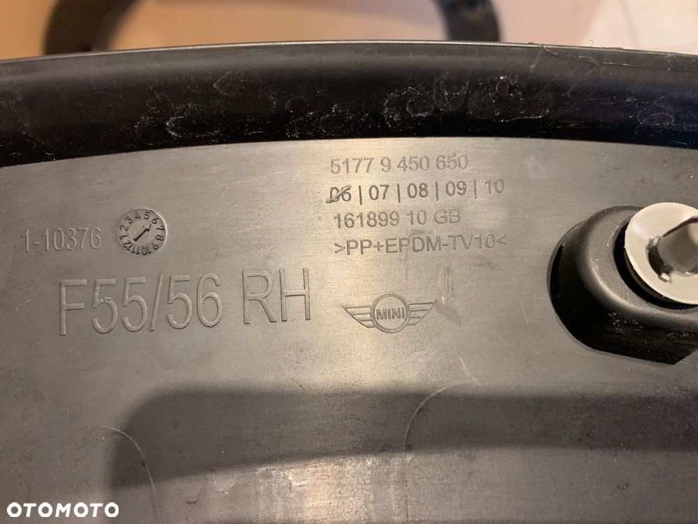 OSŁONA LISTWA NADKOLA PRZÓD LEWA PRAWA MINI F55 F56 F57 LCI 9450650 9450649 - 9