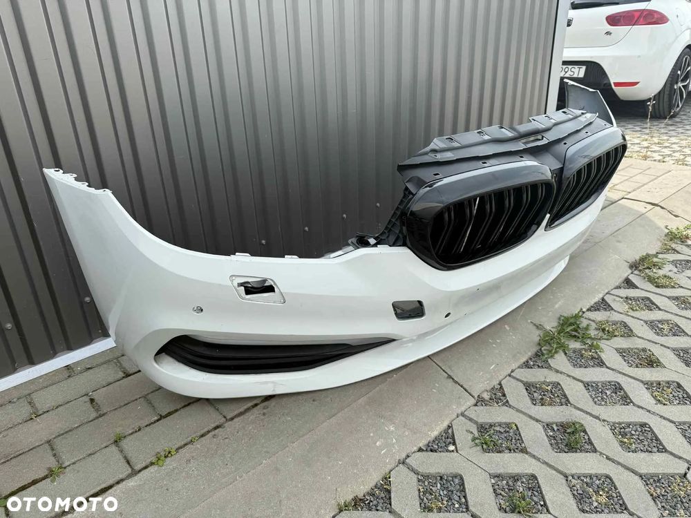 BMW 5 G30 Zderzak Przód Przedni kompletny Grill 4xPDC A300 Alpinweiss - 5