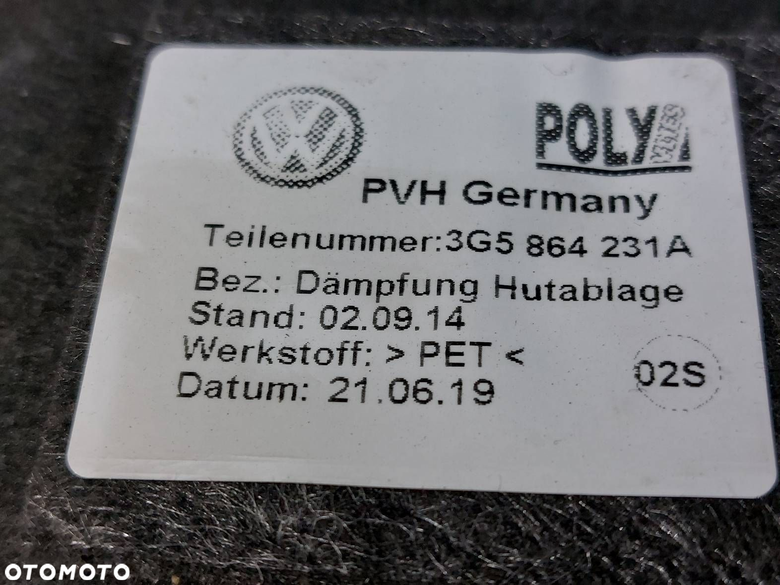PÓŁKA BAGAŻNIKA VOLKSWAGEN PASSAT B8 LIFT SEDAN 3G5863413D 3G5864231A - 4