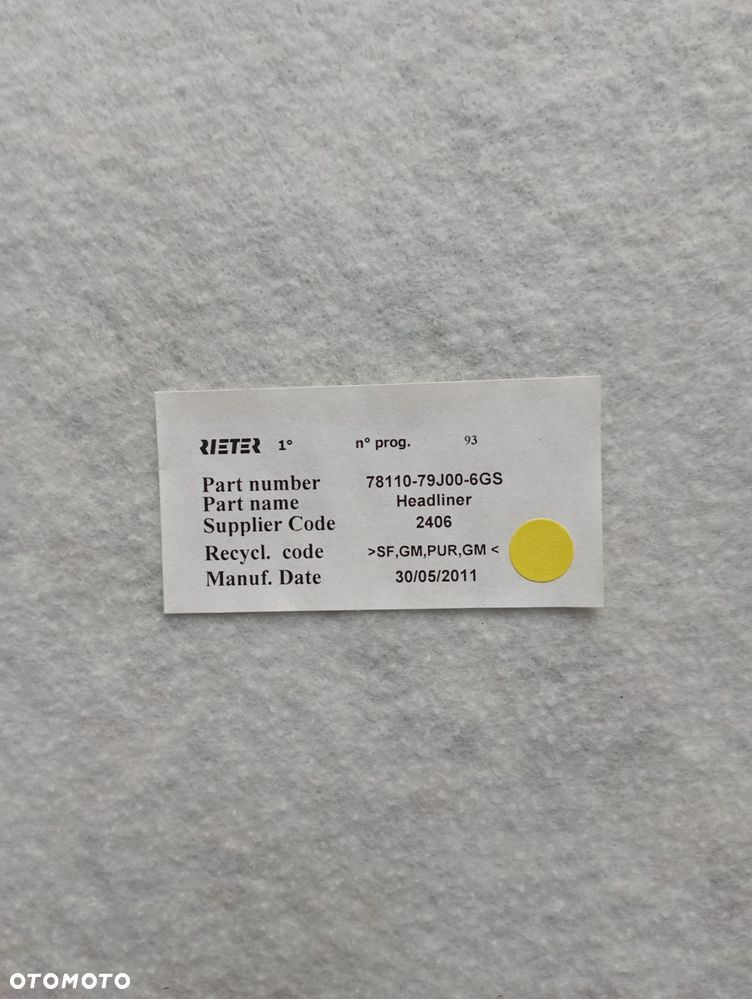 SUZUKI SX4 PODSUFITKA 78110-79J00 - 3