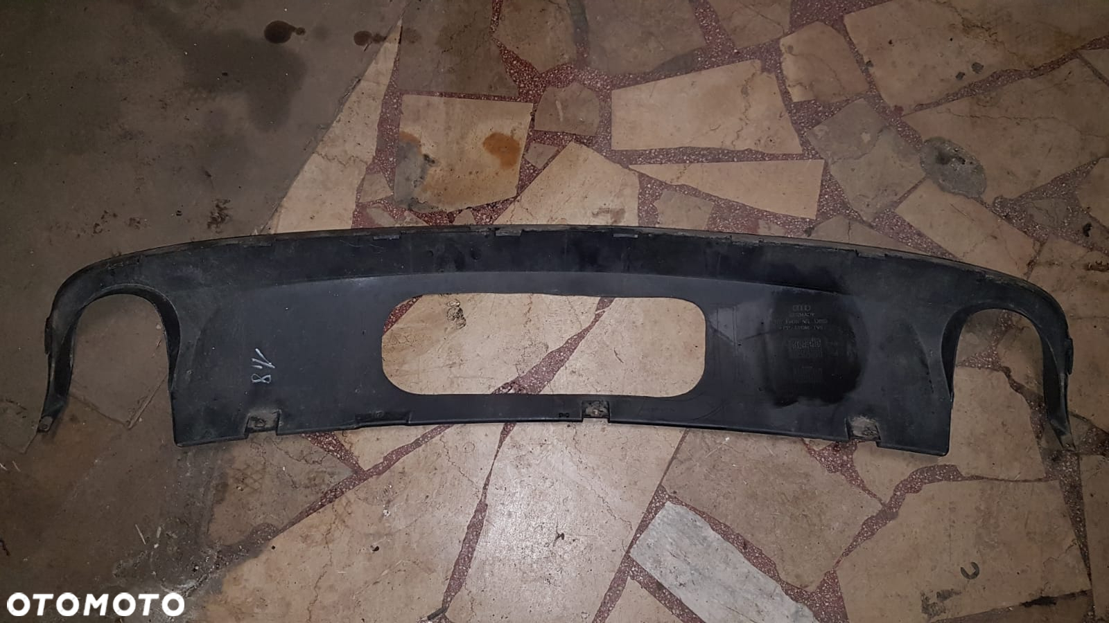 SPOJLER ZDERZAKA TYLNEGO AUDI A6 C6 08-11 SEDAN 4F0807521A - 2