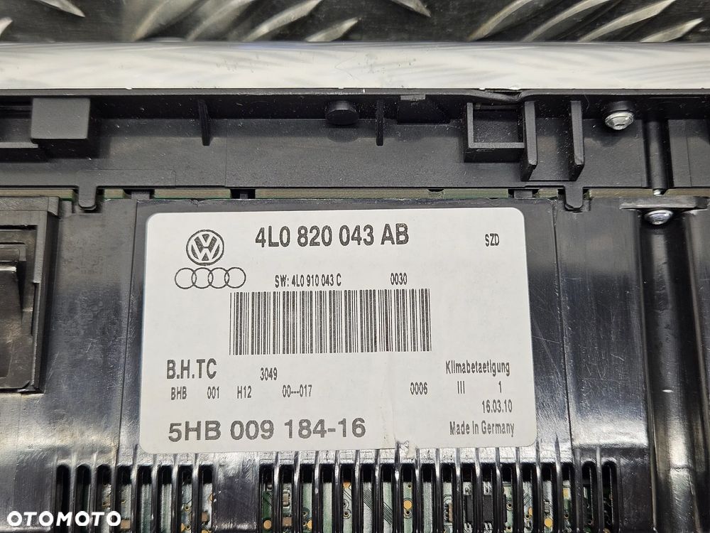 AUDI Q7 4L 05-15R PANEL KLIMATYZACJI 4L0820043AB 4L0820043 AB - 5