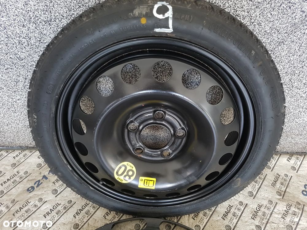 KOŁO DOJAZDOWE ZESTAW OPEL MERIVA B ASTRA H ZAFIRA B   5X110 115/70R16 - 3
