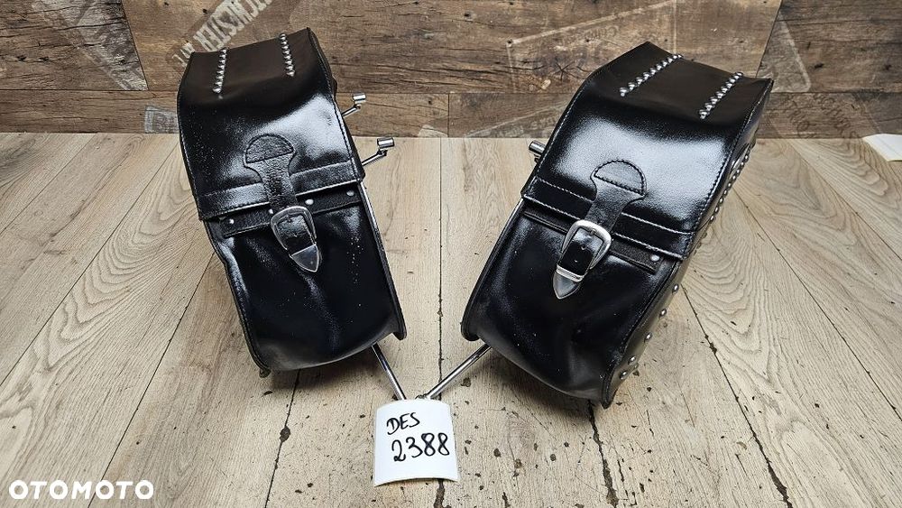 Duże kufry sakwy Ledrie stelaż z podporą Yamaha XVS1100 Drag Star Classic - 1