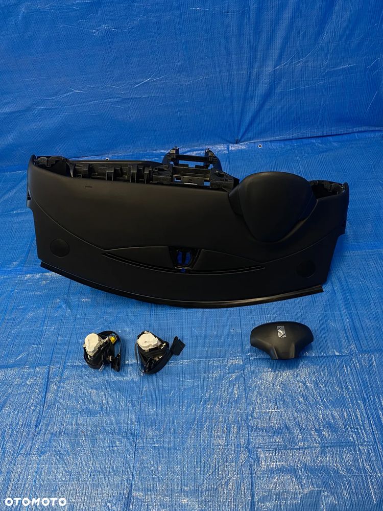 CITROEN DS3 DESKA ROZDZIELCZA KONSOLA KOKPIT PODUSZKI AIRBAG PASY ORYGINAŁ KOMPLET - 1