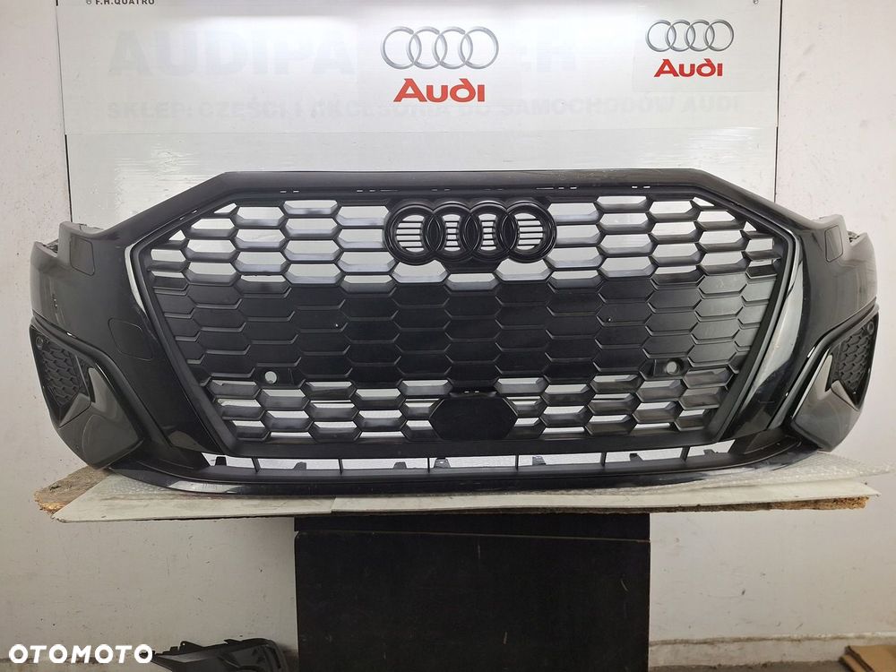 ZDERZAK AUDI A3 IV 8Y 8Y0 2018-2024 PRZED LIFTEM BLACK EDITION OE ASO 6XPDC - 1