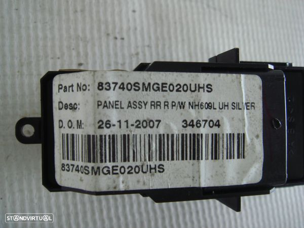 Interruptor Elevador Vidros/ Fecho Portas Honda Civic Viii Hatchback ( - 3