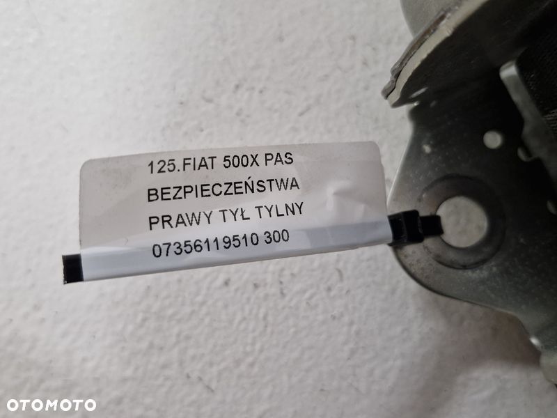 fiat 500x 500 x pas bezpieczeństwa prawy tył tylny 07356119510 - 4