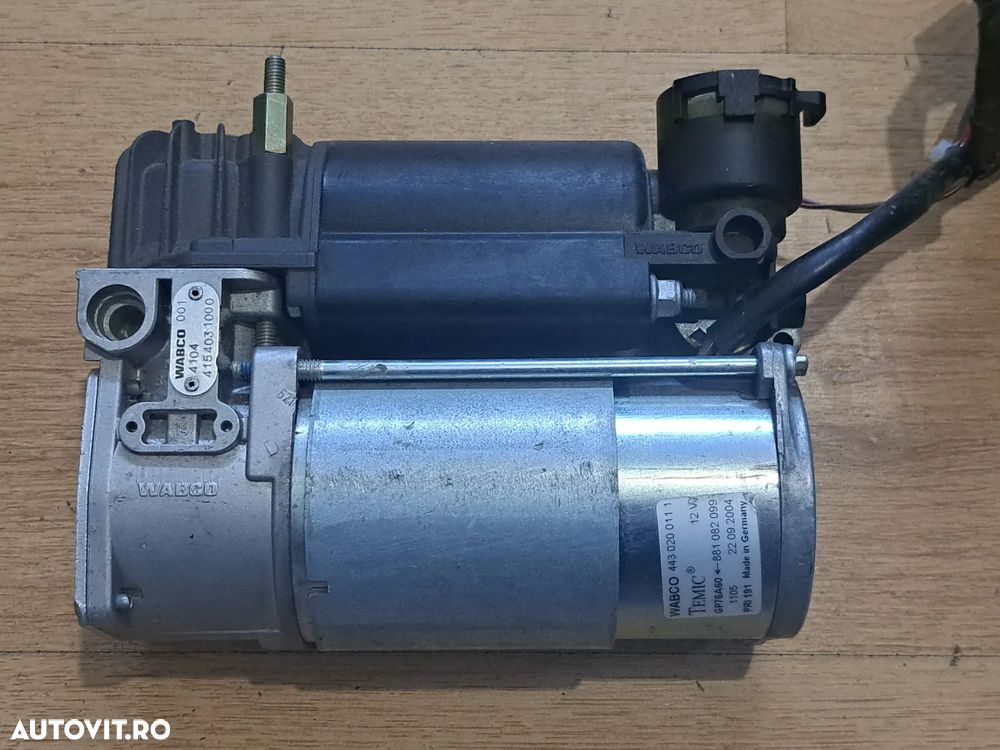 Compresor pompa suspensie perne aer pneumatica Wabco Temic 12V BMW X5 E53 1999-2006 - 3
