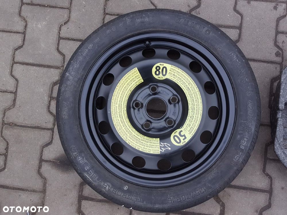 VW GOLF VI V TOURAN EOS KOŁO DOJAZDOWE 16 5X112 LEWAREK WKŁAD - 3