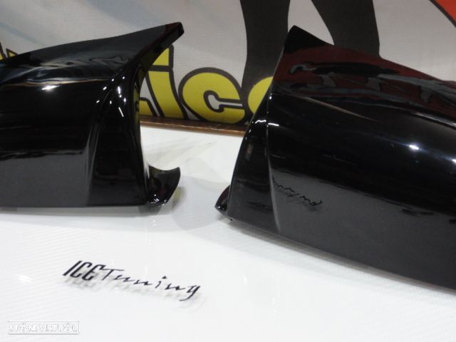 Capas, carcaça de espelhos M4 look em preto brilhante BMW E60, E61, F10, F11, F07 (GT 5GT), E63, E64, F06, F12, F13, F01, F02, F03, F04 - 5