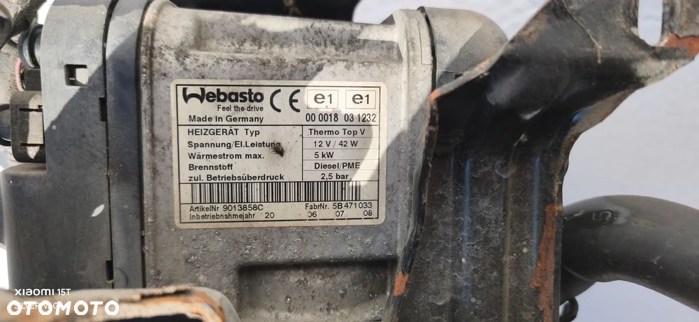 Webasto kompletne VW Touran Passat b6 2.0 TDI 1.9 TDI wszystkie części - 2