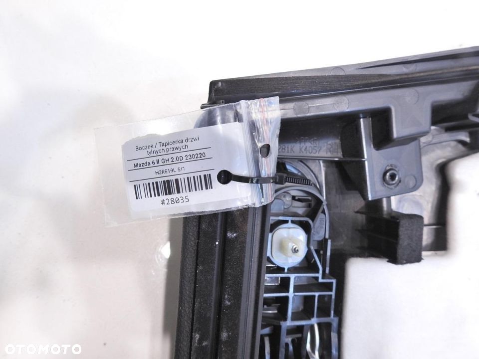 TAPICERKA DRZWI PRAWY TYŁ MAZDA 6 GH HB - 8