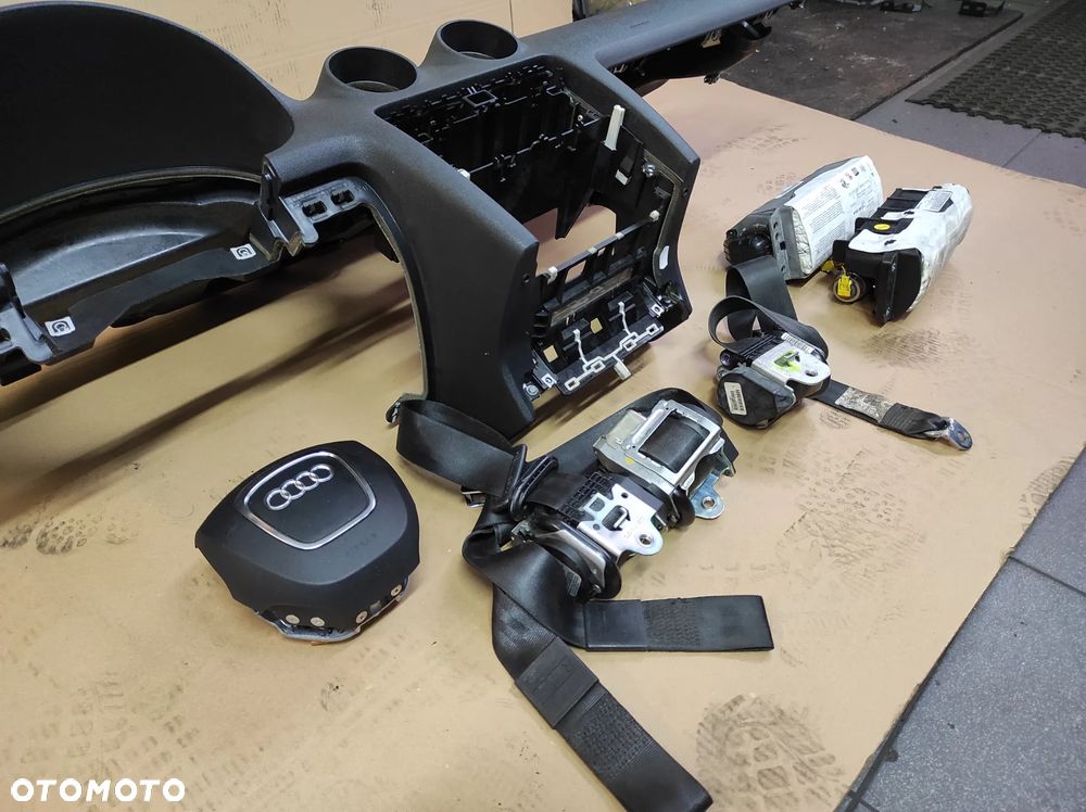 DESKA ROZDZIELCZA KOKPIT KONSOLA AUDI A3 8P 3 ORAZ 5 DRZWI 03-12R  AIRBAG ZESTAW KOMPLET WYSYŁKA !!!! - 4