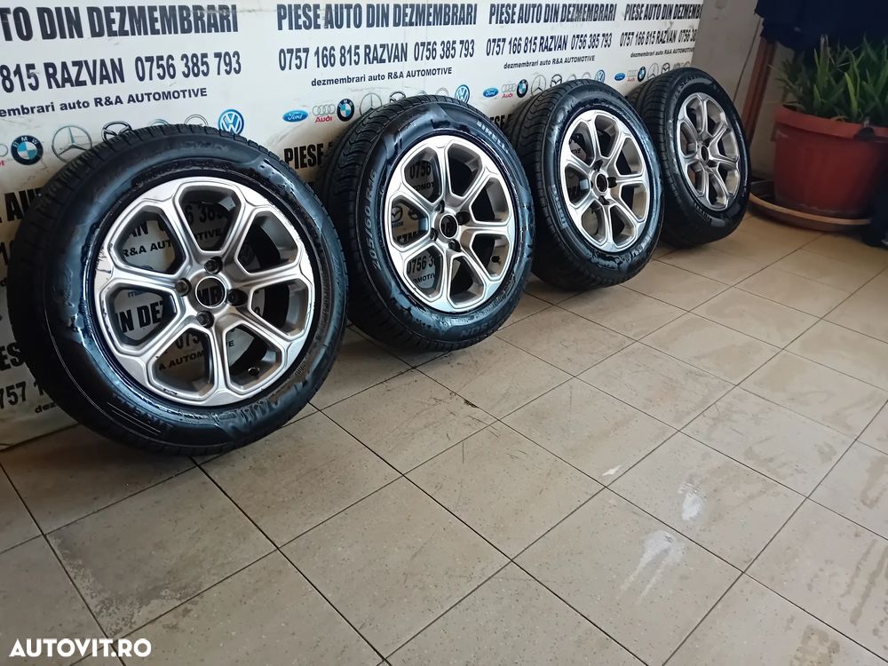 Jante Aliaj Ford Ecosport R16 205/60R16 4x108 Anvelope Pirelli M+S Dot 1523 In Stare Foarte Buna - 4