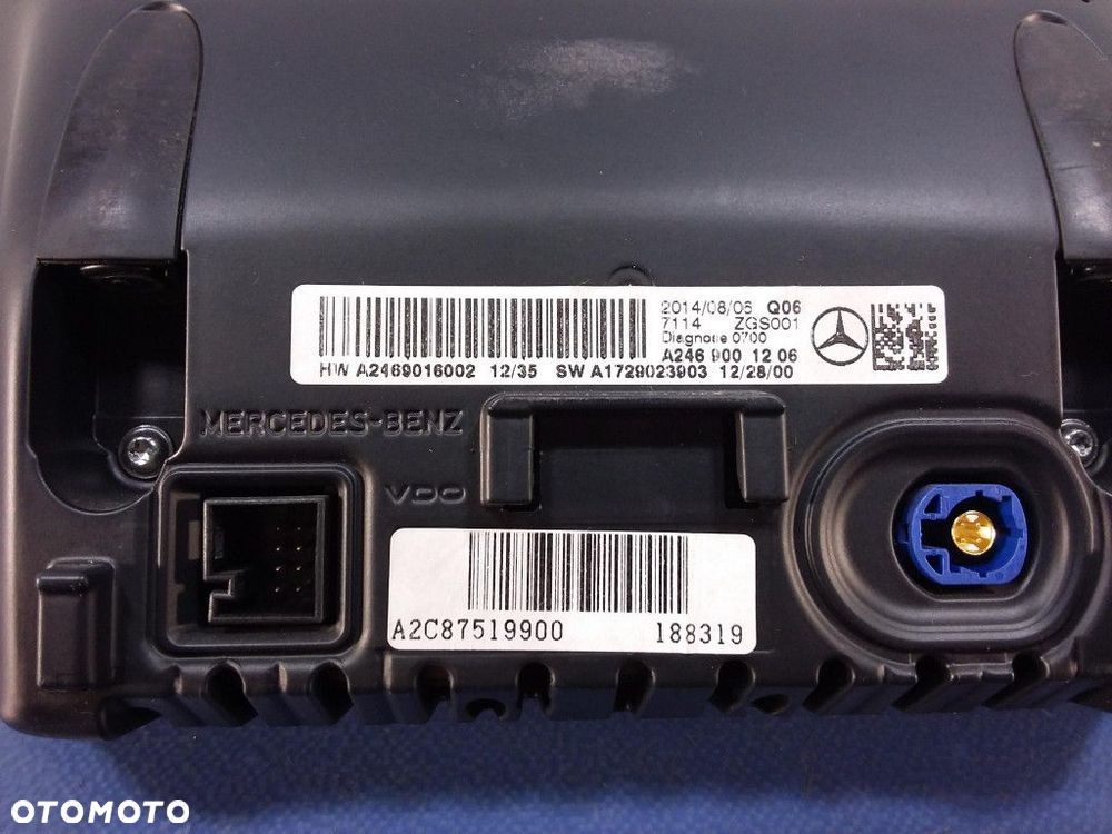 MERCEDES CLA W117 W176 RADIO NAVI NTG 4.5 KOMPLET A2469009612 - 15