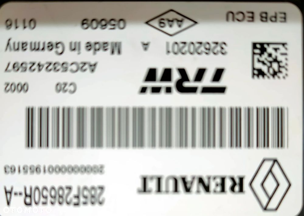 Moduł hamulca ręcznego Renault Grand Scenic 3 - 4