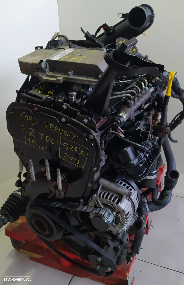 Motor Ford Transit 2.2 TDCI 115cv SRFA - caixa 6 velocidades 8C1R-7002-DG - centralina AC11-12A650-BC - 6