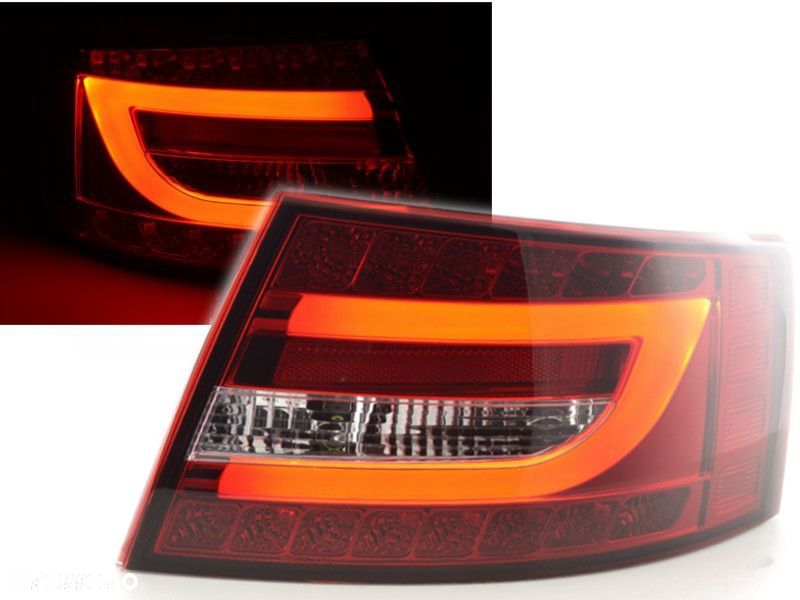 LAMPY TYLNE DO AUDI A6 C6 4F SEDAN OD 2004 DO 2008 Roku LED BAR RED 7 PIN ! - 3