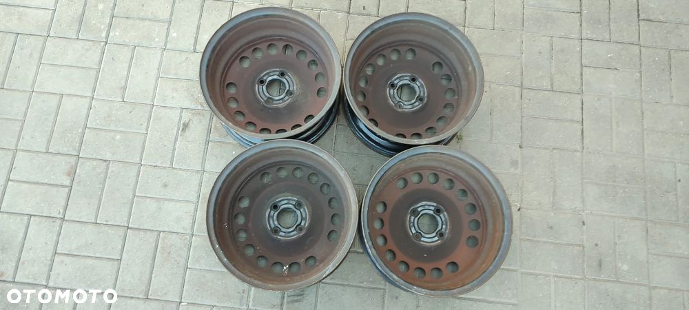 FELGI STALOWE 4x100 6.5Jx15 CALI ET 35 CORSA D E GRANDE PUNTO 4 SZTUKI KOMPLET - 7