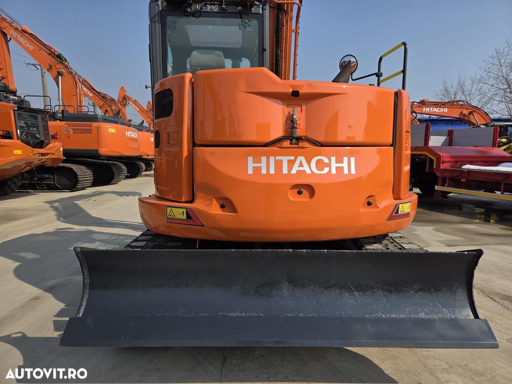 Hitachi ZX85, 2021, 4.054h, LAMA nivilare, CUPLA RAPIDA HIDRAULICA+2 CUPE EXCAVARE NOI+CUPA TALUZ NEINCILNABILA noua, senile pad cauciuc 80% ok, inst picon, Aer cond, camera spate, ridica 4t, revizia facuta, posibilitate leasing 4 ani-PROMOTIE 56.900 EUR+Tva - 6