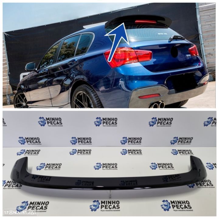 Aileron | Spoiler Mala BMW Série 1 F20 Preto Brilho - 1