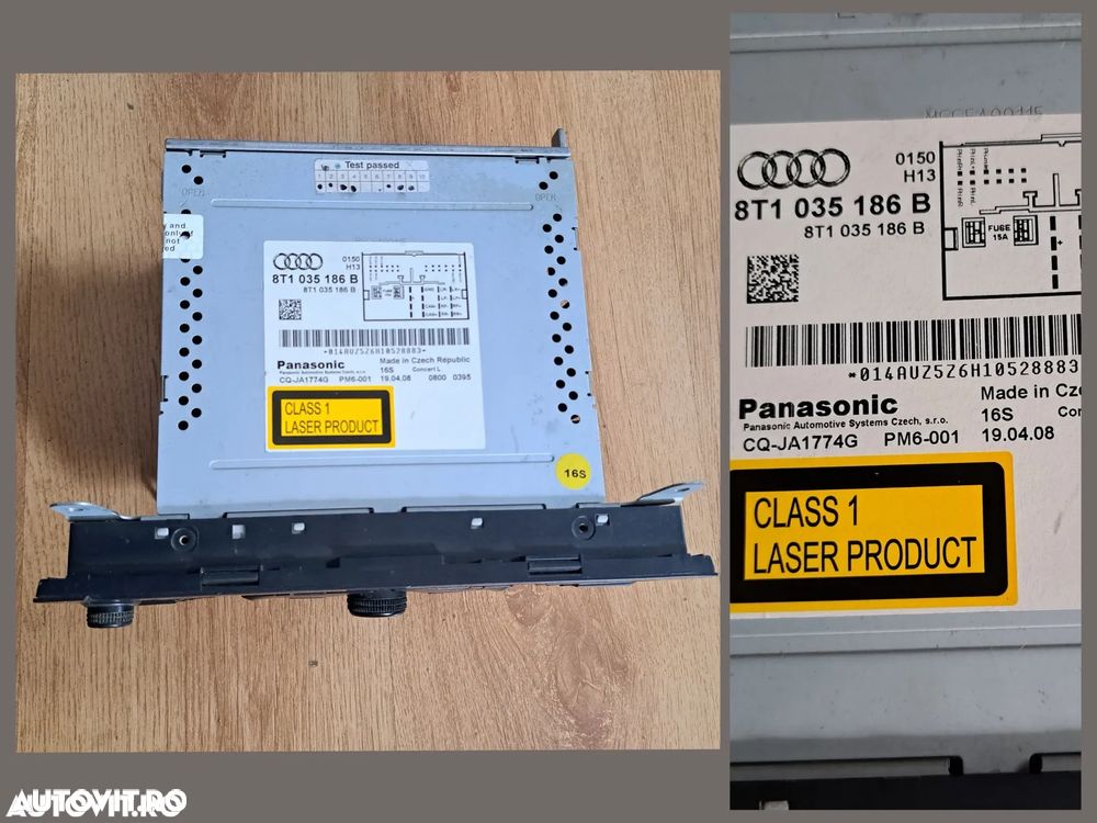Radio CD multimedia Audi Concert sistem audio Audi A4 S4 B8 8k, A5 S5 B8 8T - 2