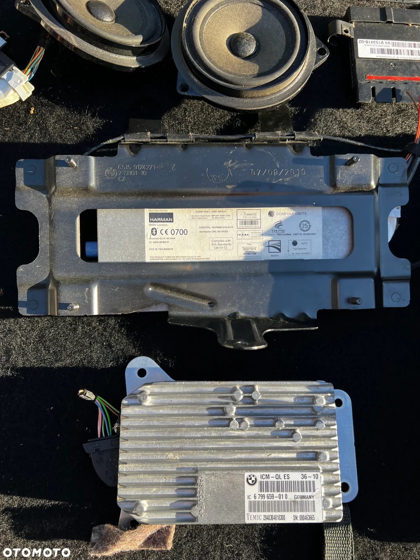 BMW Seria 5 F10/F11 - MODUŁY Komfortu Wentylatora CAS ICM Nagłośnienie Subwoofer - 9