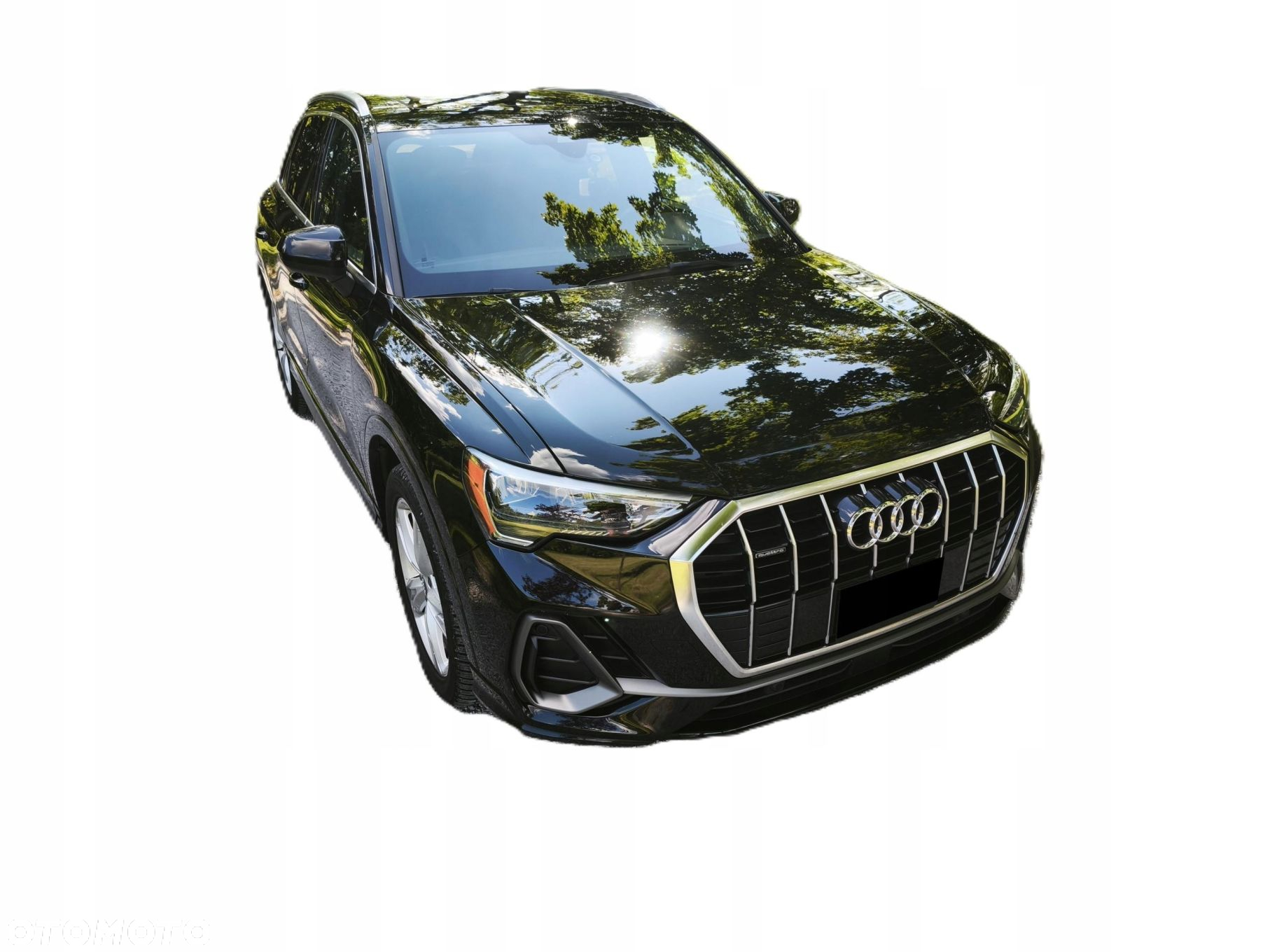 KOMPLETNY PRZÓD MASKA LAMPY PAS ZDERZAK BŁ AUDI Q3 83A 2020 CZARNA PERŁA - 2