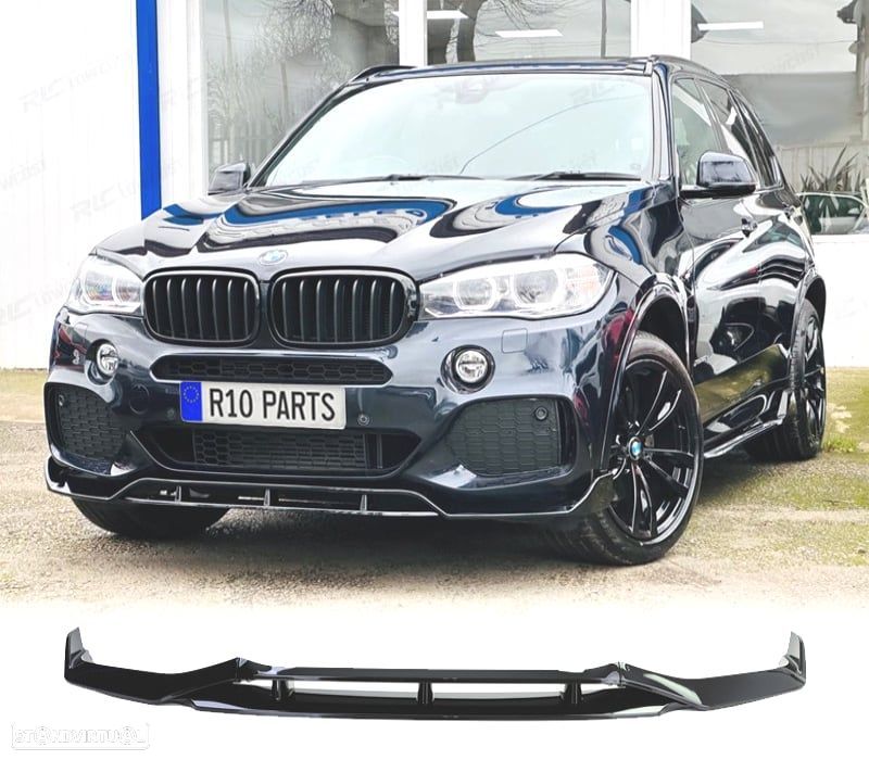 SPOILER LIP BMW X5 F15 12-18 LOOK M PERFORMANCE PRETO BRILHANTE - 1