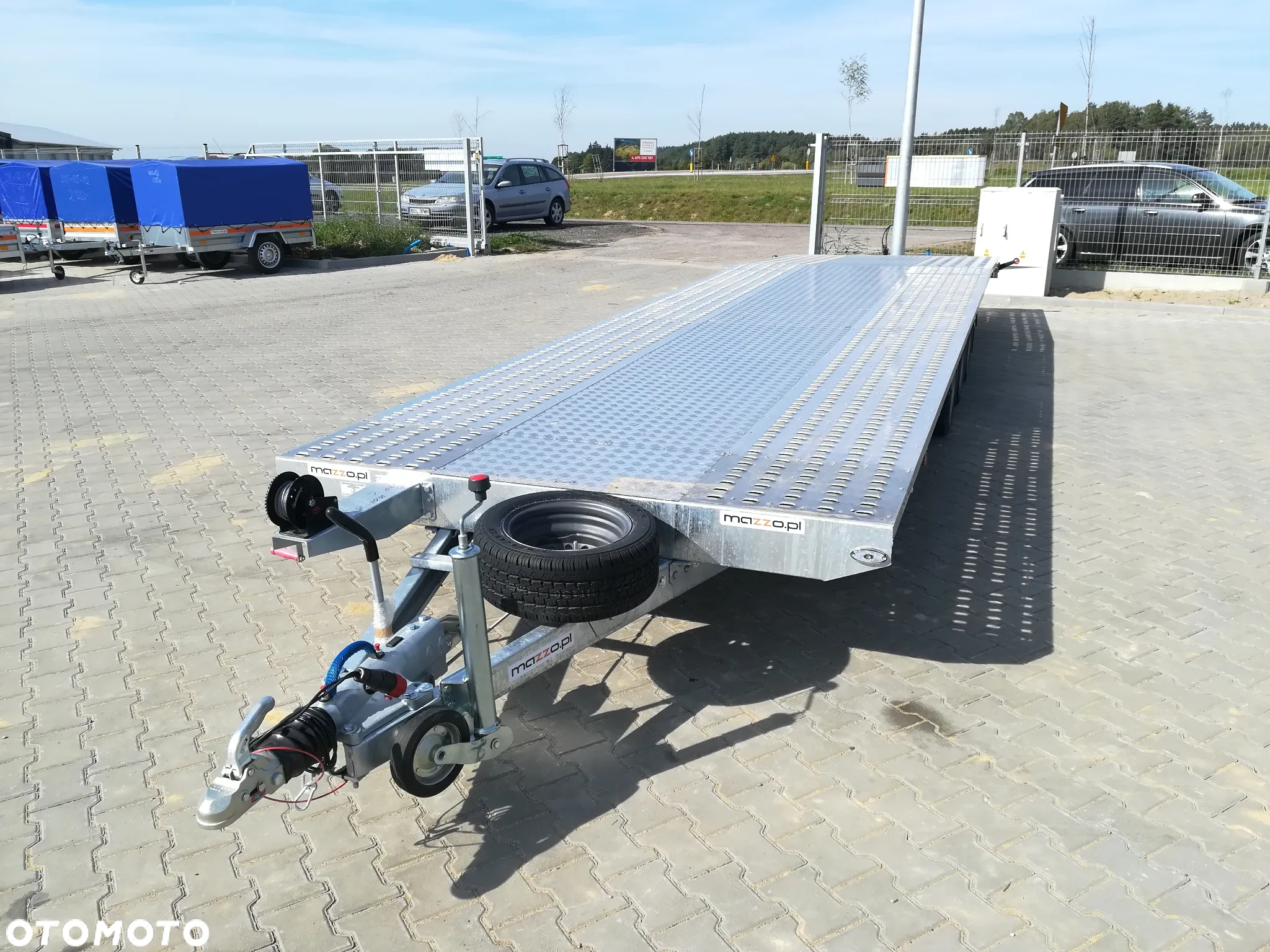 Niewiadów DOSTAWA 850x210cm Laweta trzyosiowa z podłogą aluminiową, kołem zapasowym, NAJAZDAMI i AMORTYZATORAMI! - 11