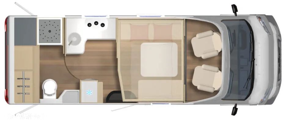 Burstner DELFIN HARMONY LINE IT 680 G | wersja HARMONY LINE | MAX DOPOSAŻONY | klimatyzacja stacjonarna, markiza, bagażnik rowerowy, wersja zimowa - 18