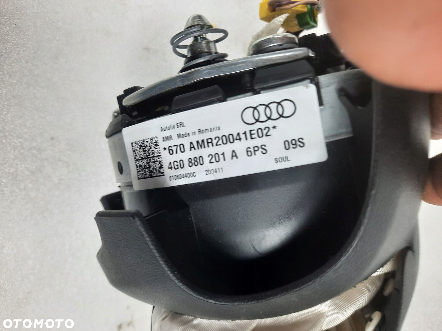 PODUSZKA AIRBAG KIEROWCY AUDI A6 C7 A7 4G0880201A - 4
