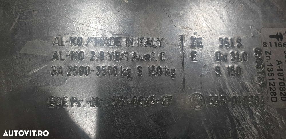 Frana inertiala AL-KO 2,8 VB 3500 KG, Dispozitiv inertial de franare - 7