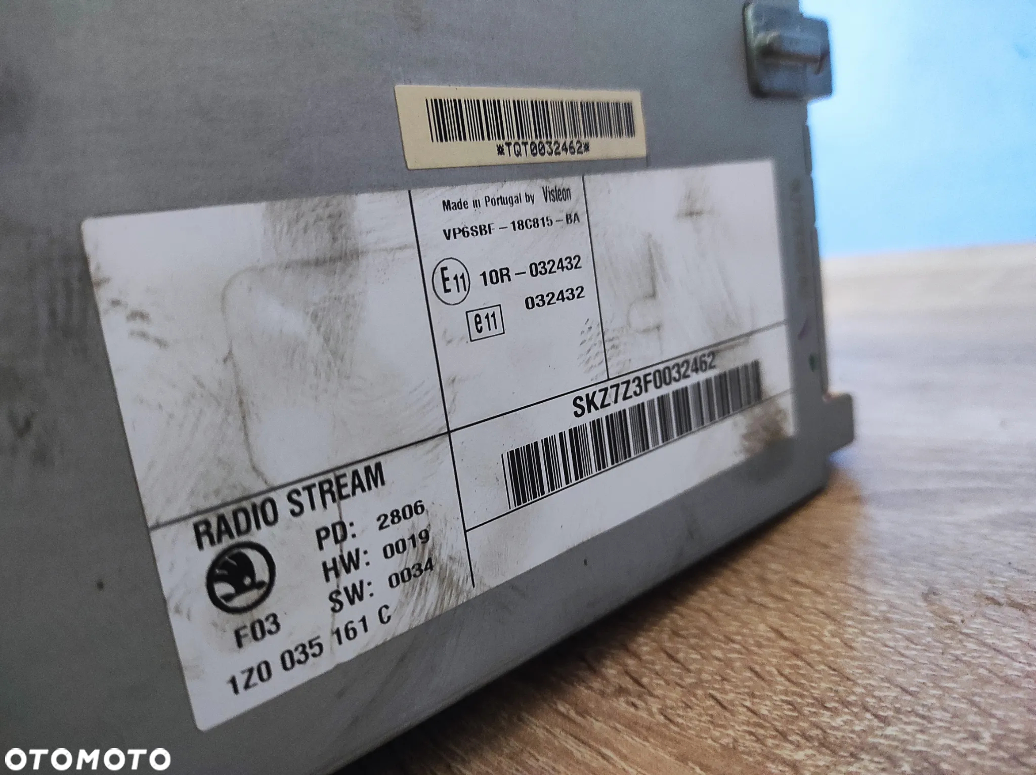 RADIO SKODA OCTAVIA 2 2 DIN SKODA AUTO STREAM 1Z0035161B WYSYŁKA !!! - 3