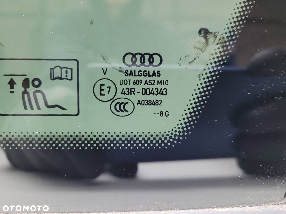 SZYBA TYŁ TYLNA PRAWA KAROSERYJNA AUDI A6 C7 KOMBI 4G9845298C - 2