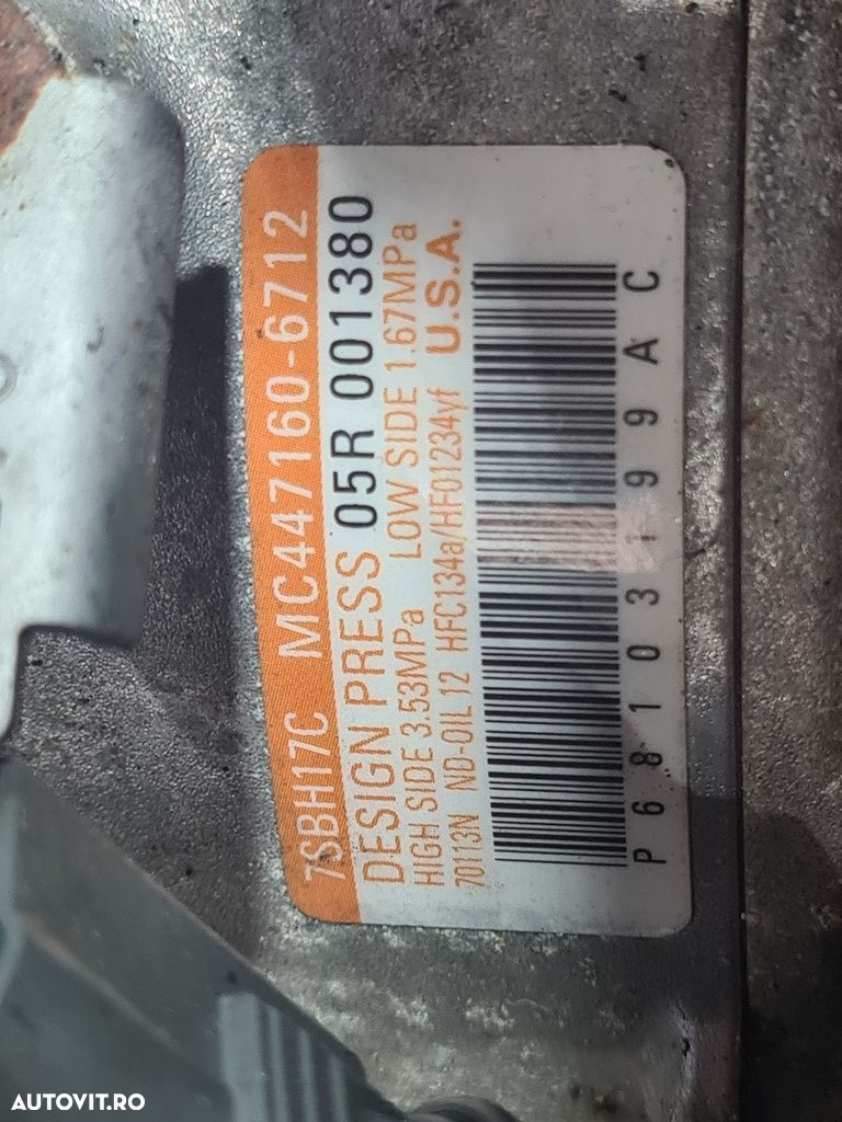 Compresor clima Jeep Cherokee V 2.0 2013 - 2017 EBS EBT (951) MC4471606712 - 6712 - 6