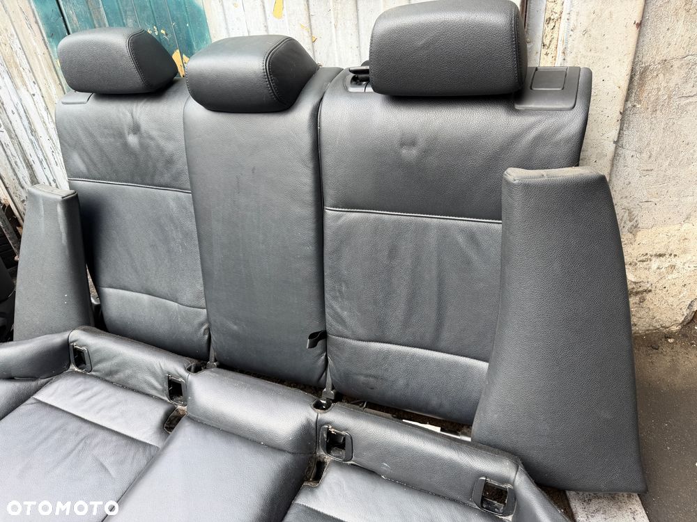 Fotele wnętrze skóry Bmw x1 e84 czarna skóra komplet - 7