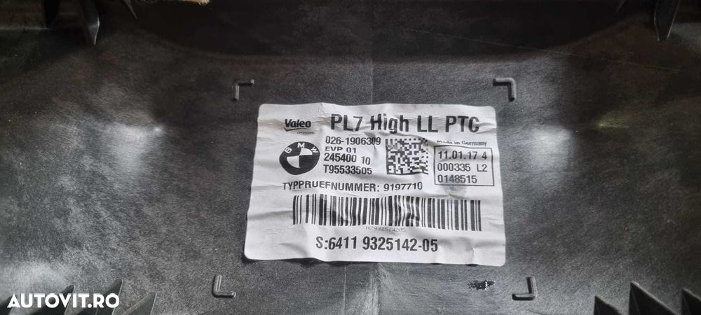 Aeroterma model climatronic BMW F20 F21 F30 F31 F32 F36 cod 9325142 - 4