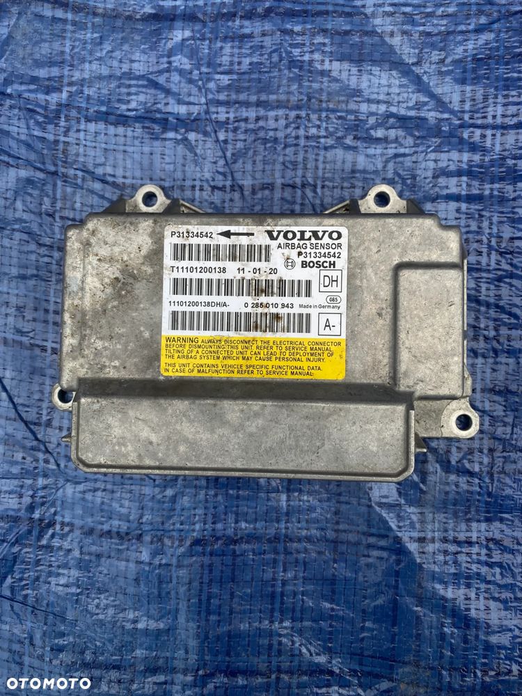 VOLVO S60 II V60 I MODUŁ STEROWNIK SENSOR PODUSZEK AIRBAG  P31334542 0285010943 - 1