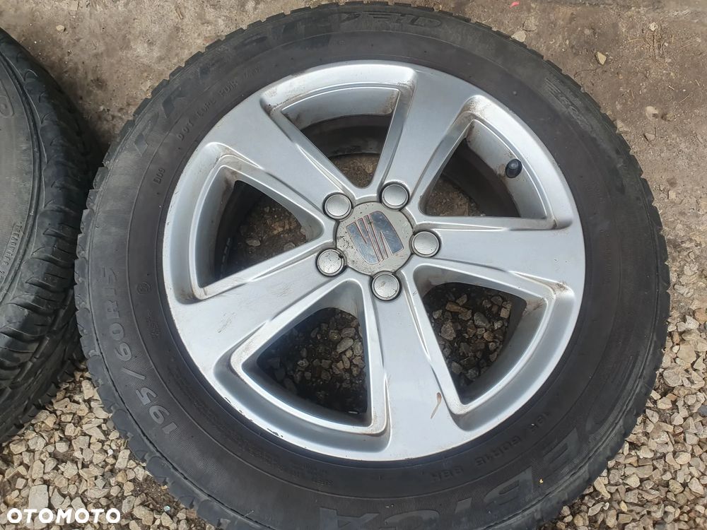 FELGI ALUMINIOWE SEAT IBIZA 5X100   X15 ET 43 X 6 J  6L0601025R   OPONY 195/60 R15   6.4 MM - 4